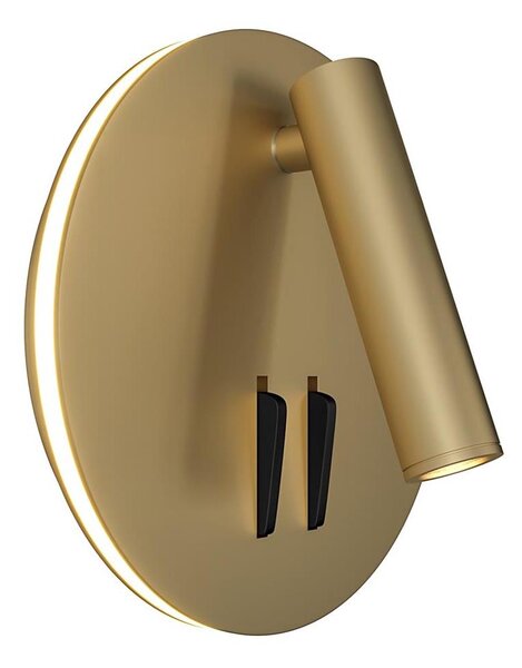 Spot LED de perete Maytoni C176-WL-01-6W-MG IOS LED/9W/230V auriu