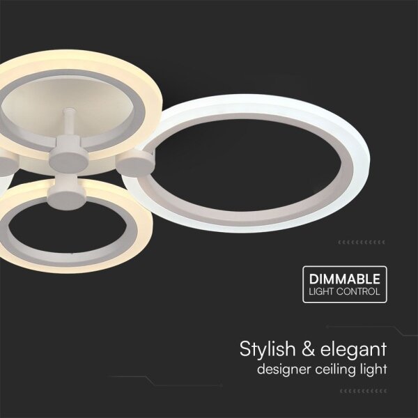 Lustră LED dimabilă aplicată LED/45W/230V 3000-6500K + telecomandă