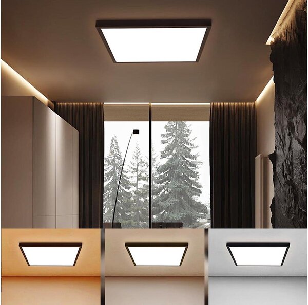 Plafonieră LED pentru baie Brilagi FRAME LED/50W/230V 3000/4000/6000K IP44 negru