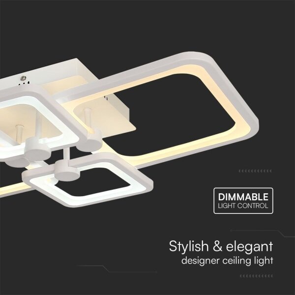 Lustră LED dimabilă aplicată LED/70W/230V 3000-6500K + telecomandă