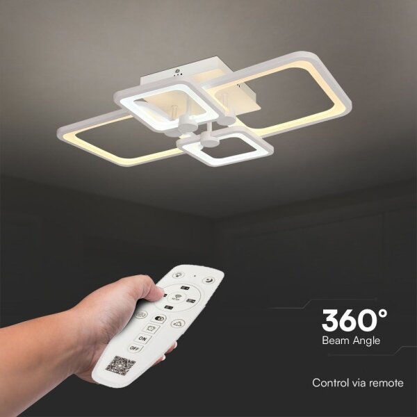 Lustră LED dimabilă aplicată LED/70W/230V 3000-6500K + telecomandă