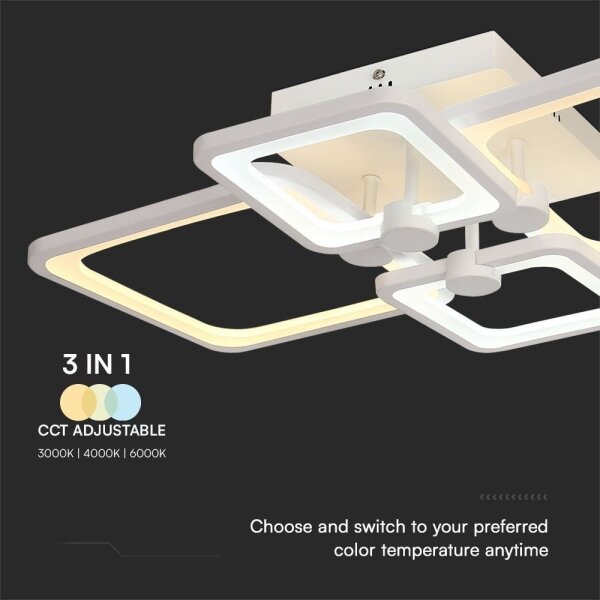 Lustră LED dimabilă aplicată LED/70W/230V 3000-6500K + telecomandă