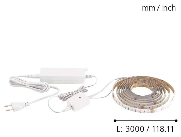 Bandă LED RGB Eglo 32741 3m STRIPE-C LED-RGB/11,4W/230V