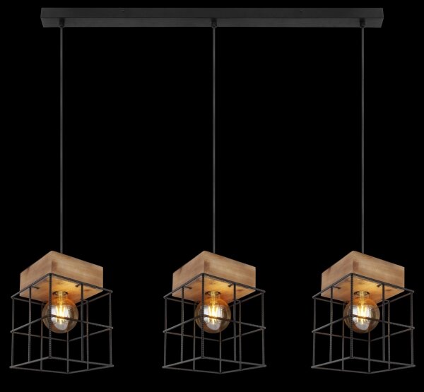 Lustră pe cablu MERRIL 3xE27/60W/230V Globo 15530-3H