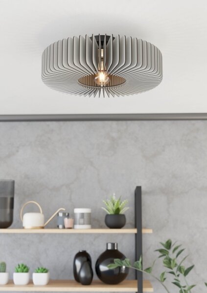 Plafonieră Eglo 900832 PALOMBAIA 1xE27/40W/230V gri