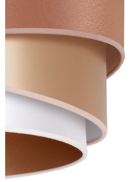Lustră aplicată Duolla KOBO 1xE27/15W/230V d. 45 cm cupru/auriu/alb