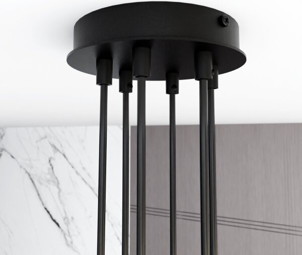 Lustră pe cablu MODUS 6xGX53/12W/230V negru