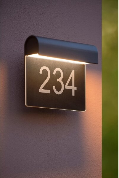 Lucide 27881/06/30 - Numar casa LED THESI LED/6W/230V IP54