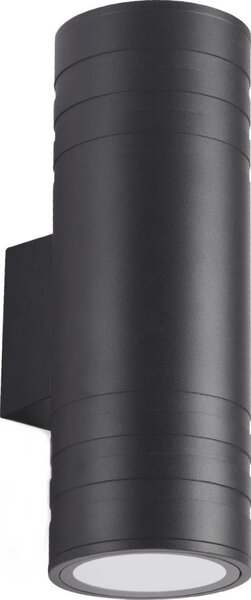 Aplică de exterior 2xGU10/35W/230V IP54 negru rotund