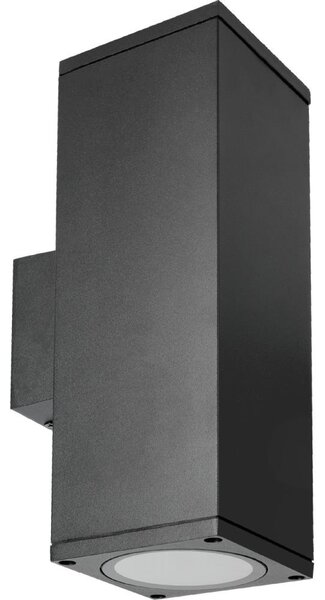 Aplică de exterior 2xGU10/35W/230V IP54 negru dreptunghiular