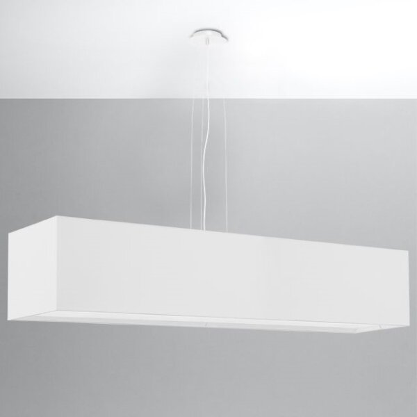 Lustră pe cablu SANTA 5xE27/60W/230V 120 cm albă Sollux SL.0781