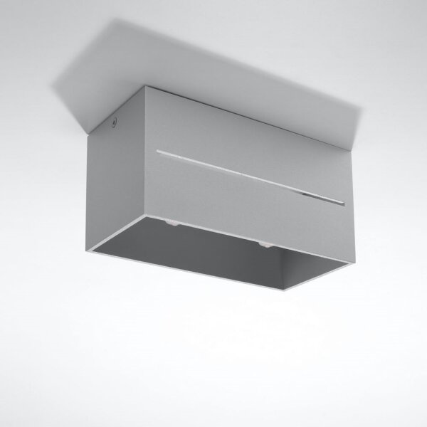 Plafonieră LOBO 2xGU10/40W/230V gri