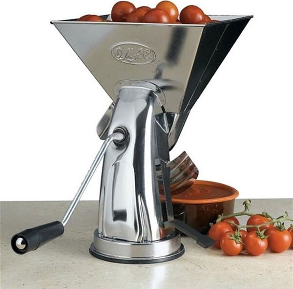 Masina manuala de tocat si stors rosii, sita separare seminte, inox alimentar, Super Gulliver