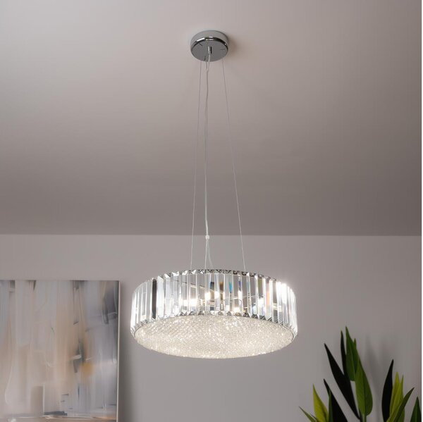 Brilagi - Candelabru cu cristale LED suspendat pe cablu GLAMOUR 5xG9/42W/230V
