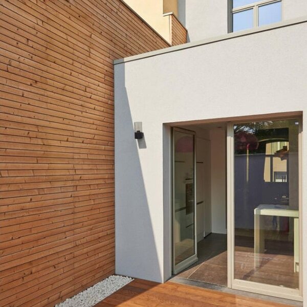 Aplica de exterior, bec LED E27, 40W, cadru aluminiu, negru