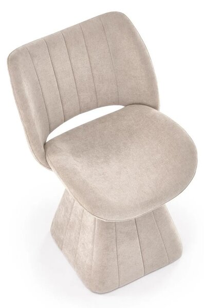 Scaun rotativ K613, stofa clasica bej, 53x60x87 cm
