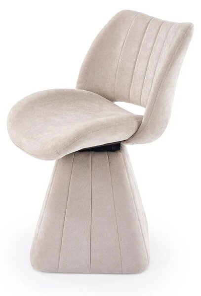 Scaun rotativ K613, stofa clasica bej, 53x60x87 cm