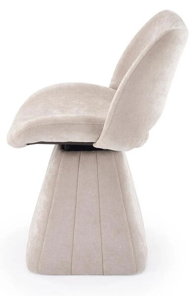 Scaun rotativ K613, stofa clasica bej, 53x60x87 cm