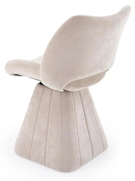 Scaun rotativ K613, stofa clasica bej, 53x60x87 cm