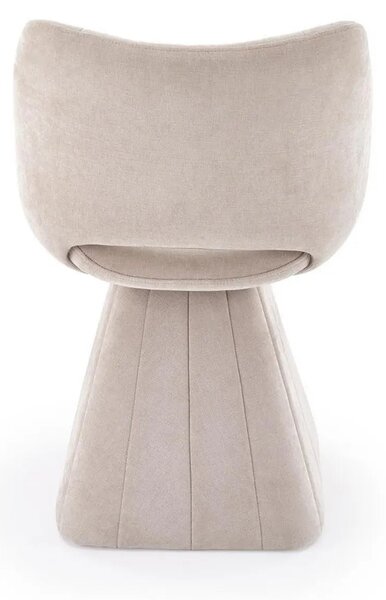 Scaun rotativ K613, stofa clasica bej, 53x60x87 cm
