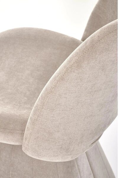 Scaun rotativ K613, stofa clasica bej, 53x60x87 cm
