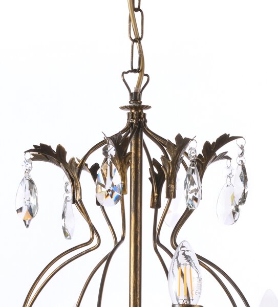 Lustră pe lanț ONLI TERESA 8xE14/6W/230V bronz