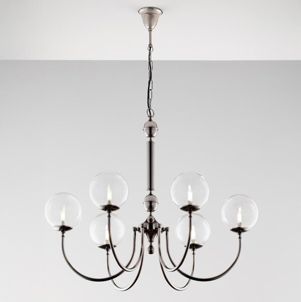 Lustră pe lanț Jupiter 2022 BRILLANTE 6xG9/10W/230V crom lucios