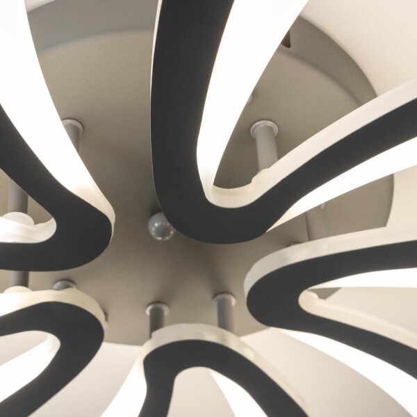 Lustră LED dimabilă aplicată Brilagi TWIST LED/55W/230V 3000-6500K antracit + telecomandă