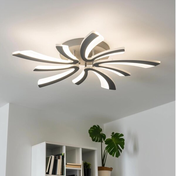 Lustră LED dimabilă aplicată Brilagi TWIST LED/55W/230V 3000-6500K antracit + telecomandă