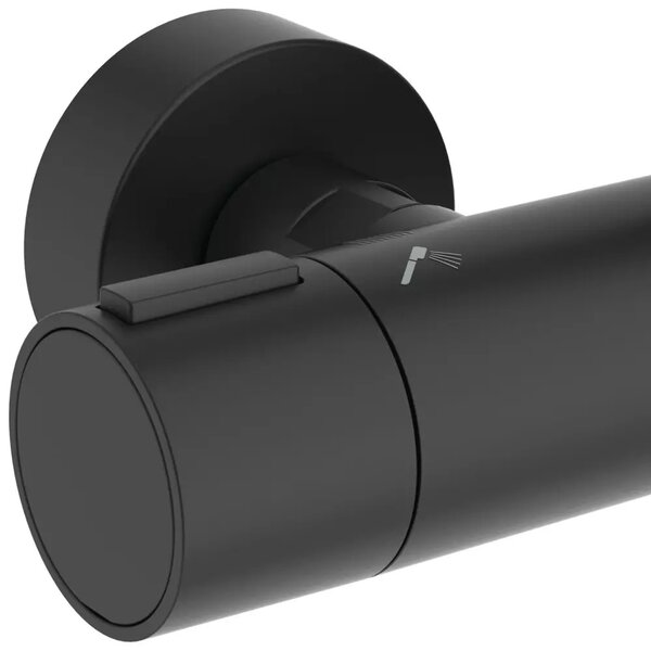 Coloana de dus, Ideal Standard Alu+ cu baterie termostatata, negru mat