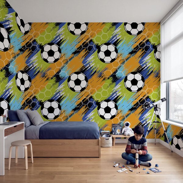 Fototapet Modele de mingi de fotbal, Fototapet abstracte, Fototapet populare, t01061 - Tapeko.ro