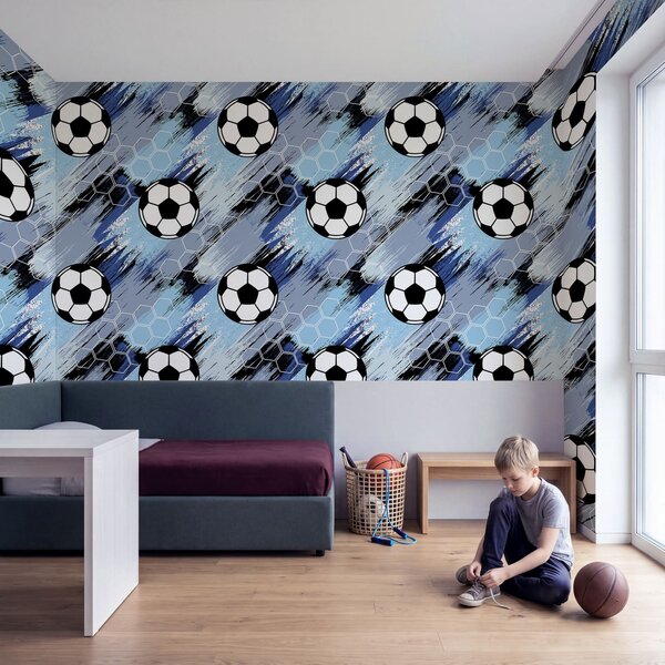 Fototapet Modele de mingi de fotbal, Fototapet fotbal, Fototapet populare, t01061v2 - Tapeko.ro