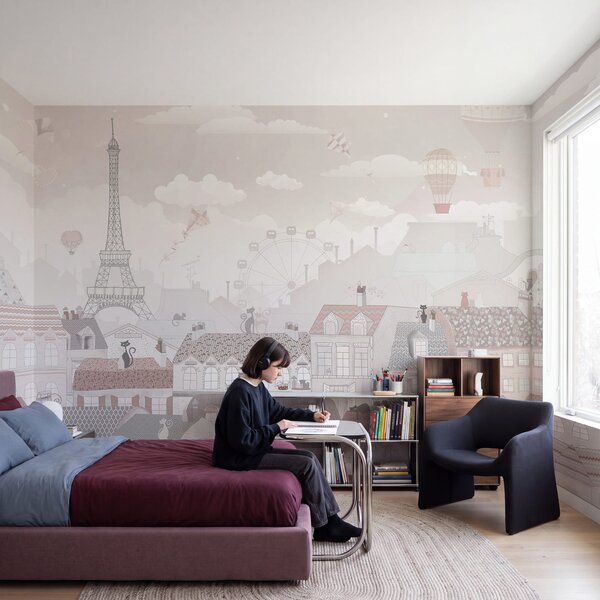 Fototapet Oraș cu multe clădiri și un turn, Fototapet skyline, Fototapet populare, u62119v1 - Tapeko.ro