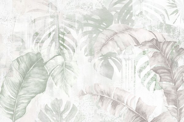 Fototapet Motiv cu frunziș tropical, care inspiră liniște, Fototapet pădure, Fototapet populare, w03956v2 - Tapeko.ro