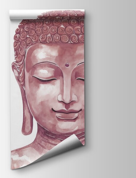 Fototapet Tablou reprezentând un Buddha înconjurat de flori, Fototapet flori, Fototapet populare, w04005v2 - Tapeko.ro