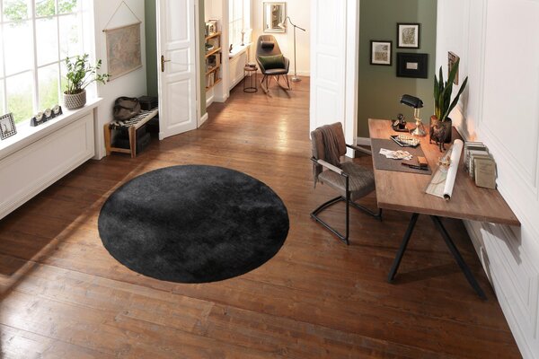 Covor rotund Bruno Banani negru 140 cm