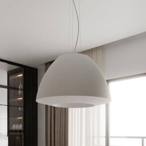 Lustră pe cablu BELLA 3xE27/60W/230V d. 60 cm albă Sollux SL.0733