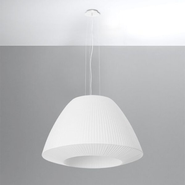 Lustră pe cablu BELLA 3xE27/60W/230V d. 60 cm albă Sollux SL.0733