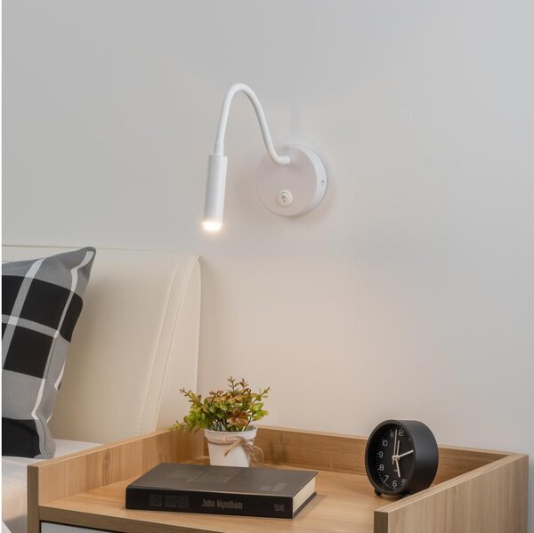Lampă flexibilă de perete Brilagi MAYA 1xG9/4W/230V alb