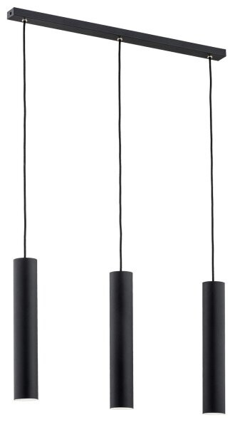 Lustră pe cablu GOMERA 3xGU10/5W/230V neagră Argon 6112