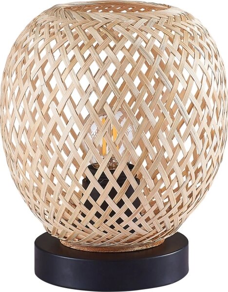 Lampă de masă ZANZIBAR 1xE27/20W/230V d. 18 cm bambus