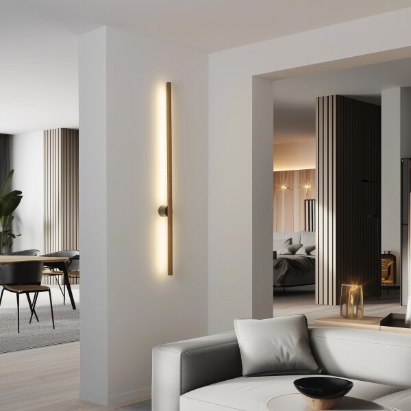 Brilagi - Aplică LED de perete WOODY LINE, LED/7W/230V, 4000K, 60 cm, stejar/nuc