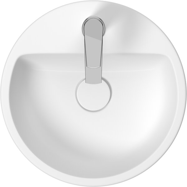 Cersanit Caspia lavoar 44x44 cm rotund de blat alb luciu K11-0094