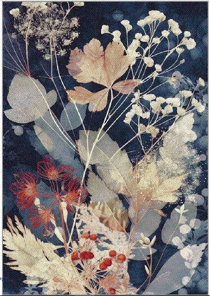Covor Sufragerie Dormitor, Model 11655 842, Multicolor Dreptunghi, 80x150, Gri
