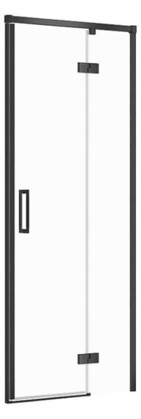 Cersanit Larga, usa batanta pentru deschidere 80x195cm, varianta dreapta, sticla transparenta 6mm, profil negru, S932-123