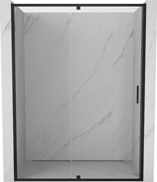 Mexen Exo, usa cu 1 canat pentru deschidere 130x200 cm, sticla transparenta 6 mm, profil negru, 819-130-000-70-00