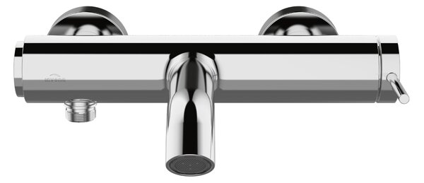 Invena Kalitea, baterie de cadă cu montare pe perete 150mm, cromată, INV-BW-72-001-V