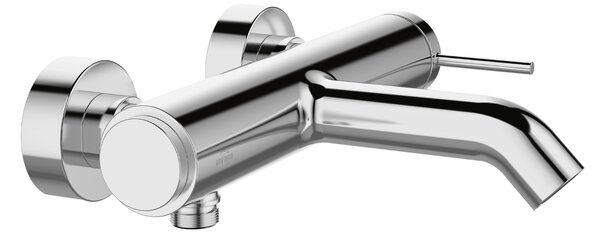 Invena Kalitea, baterie de cadă cu montare pe perete 150mm, cromată, INV-BW-72-001-V