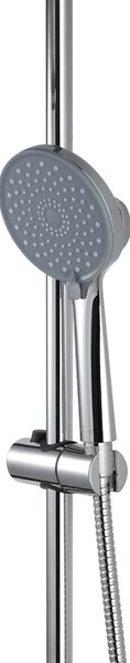 Invena Volos, set de duș cu baterie termostatică, crom, INV-AU-37-T01-V