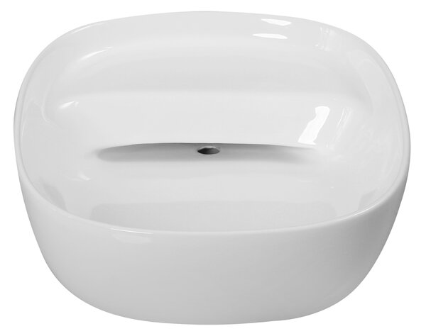 Invena Elara, lavoar de blat 460x370x135 mm, alb lucios, INV-CE-03-P46-Y